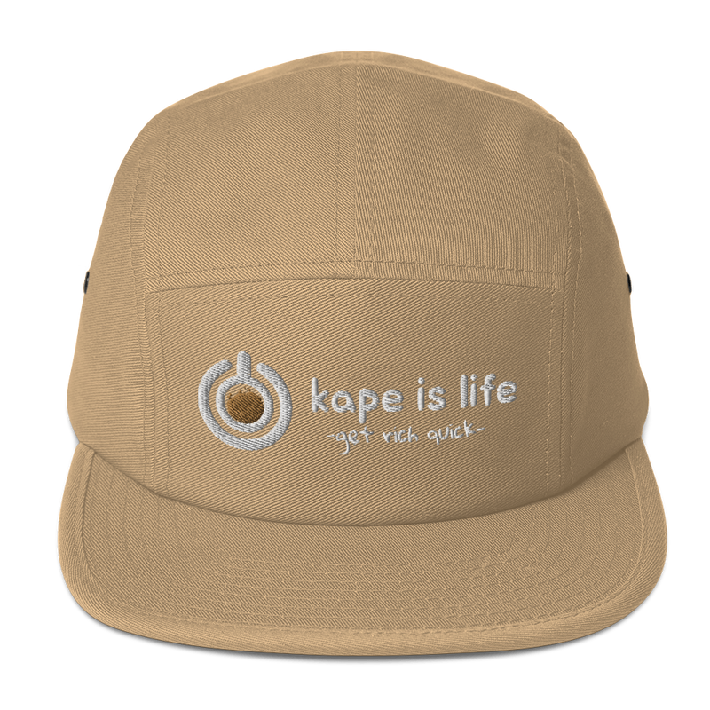 Kape is Life Five Panel Cap