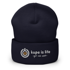 Kape is Life Cuffed Beanie