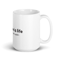 Kape is Life White glossy mug