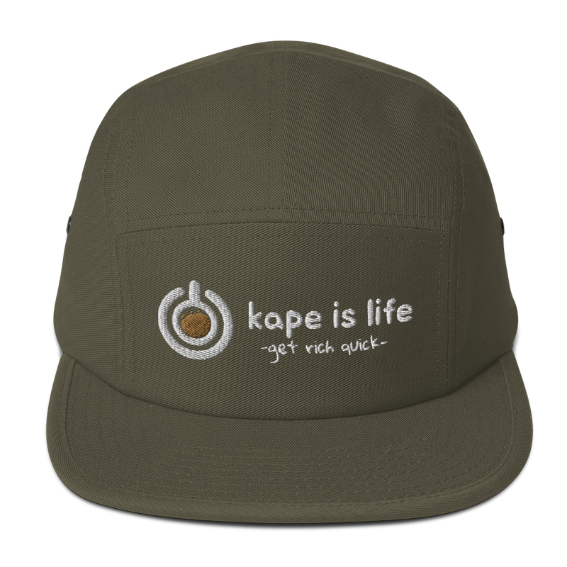 Kape is Life Five Panel Cap