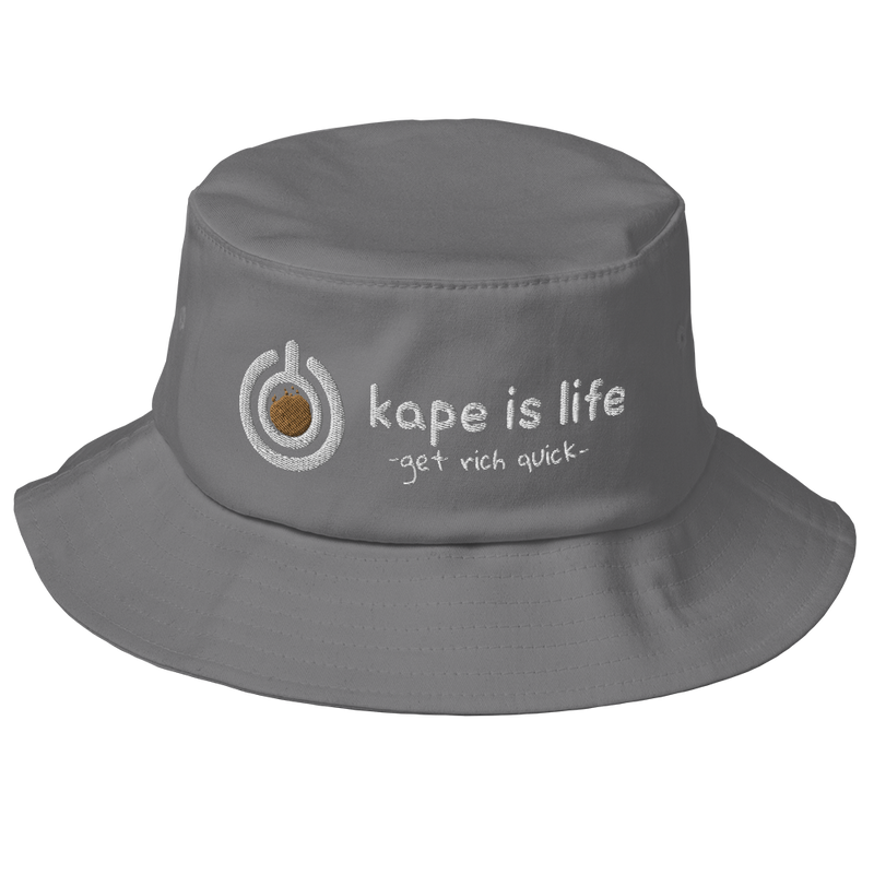 Kape is Life Old School Bucket Hat