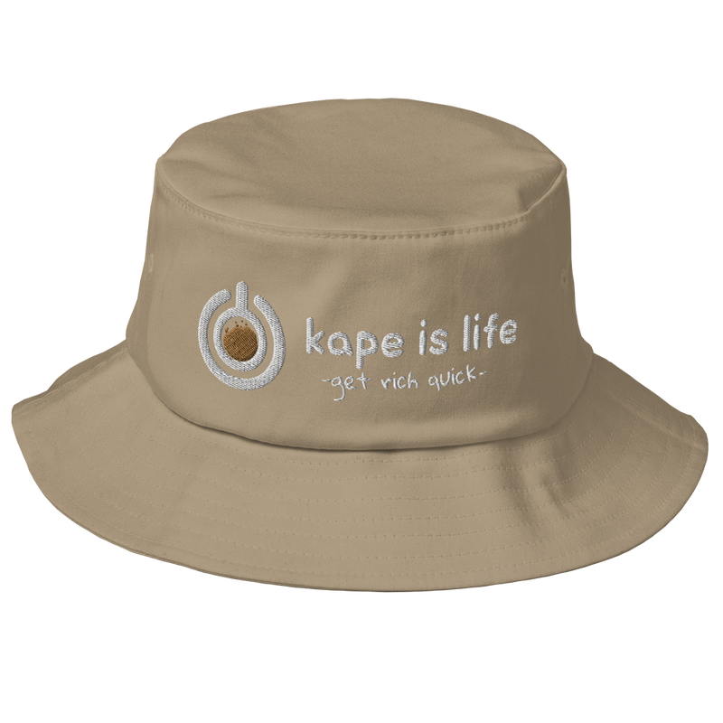 Kape is Life Old School Bucket Hat