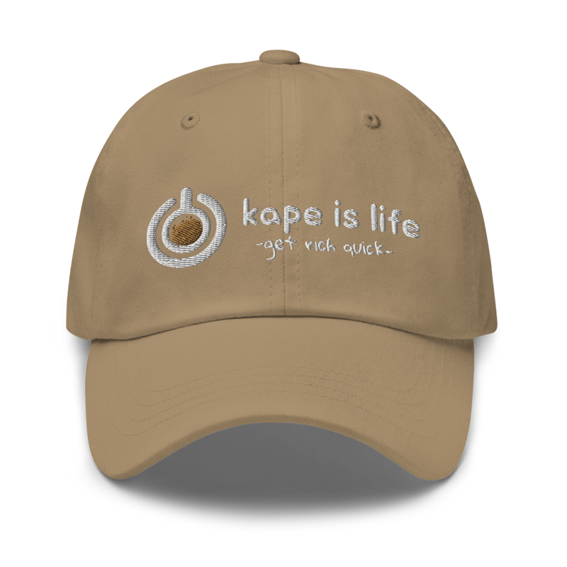 Kape is Life Dad hat