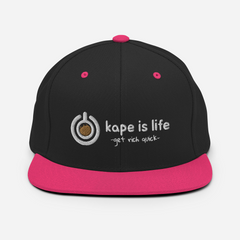 Kape is Life Snapback Hat