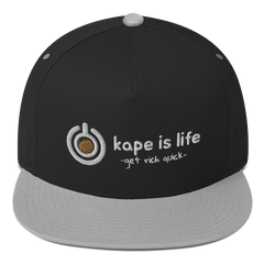 Kape is Life Flat Bill Cap