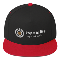Kape is Life Flat Bill Cap