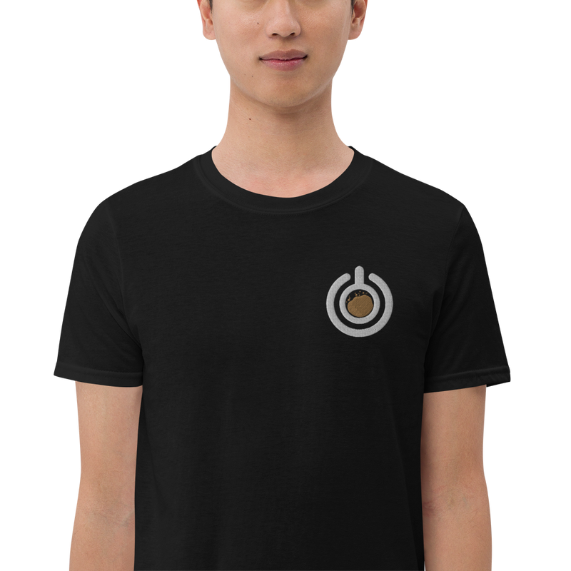 Kape is Life Embroidered Short-Sleeve Unisex T-Shirt